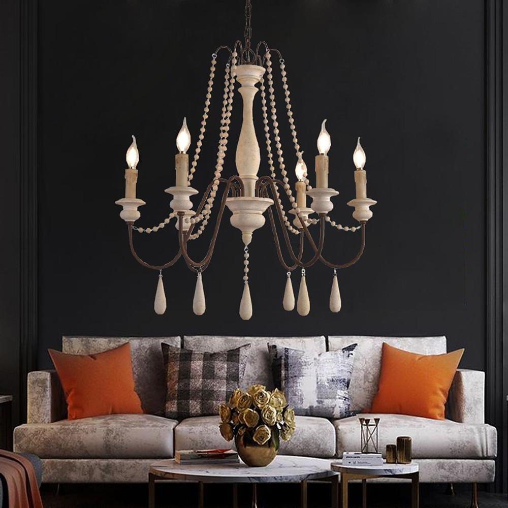 Candle Style Beaded Chandelier - YIOSI