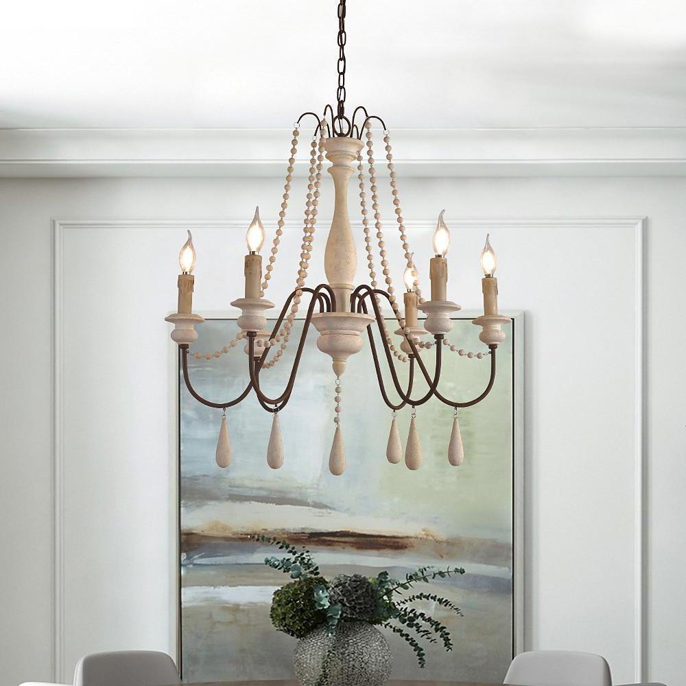 Candle Style Beaded Chandelier - YIOSI