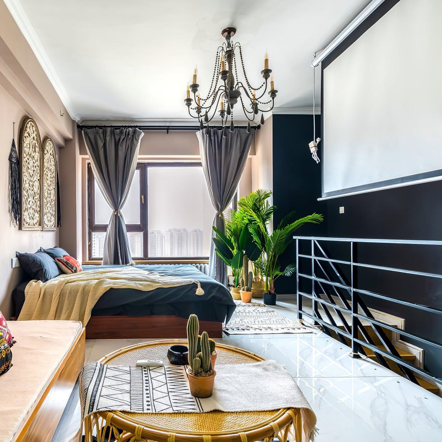 Candle Style Beaded Chandelier - YIOSI