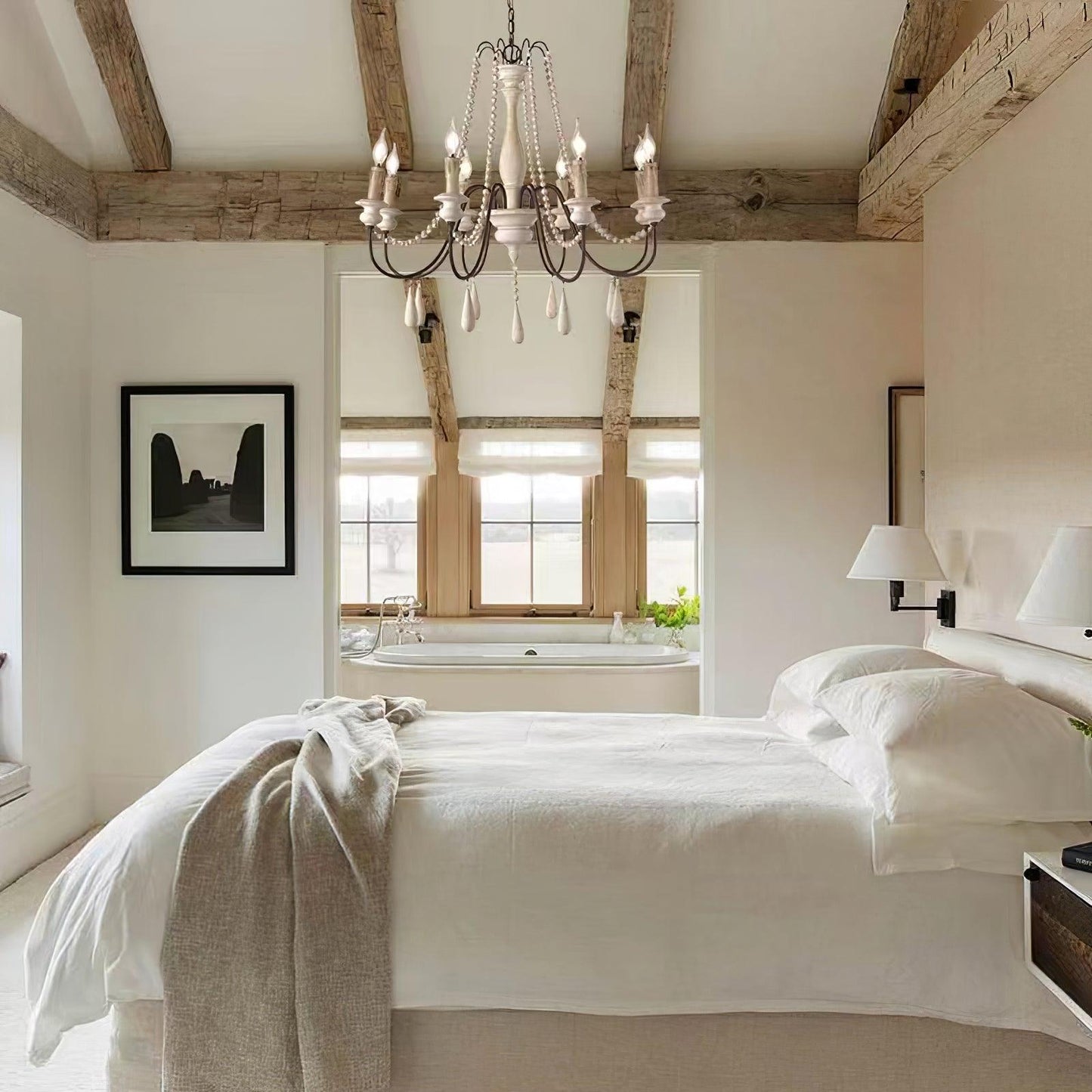 Candle Style Beaded Chandelier - YIOSI