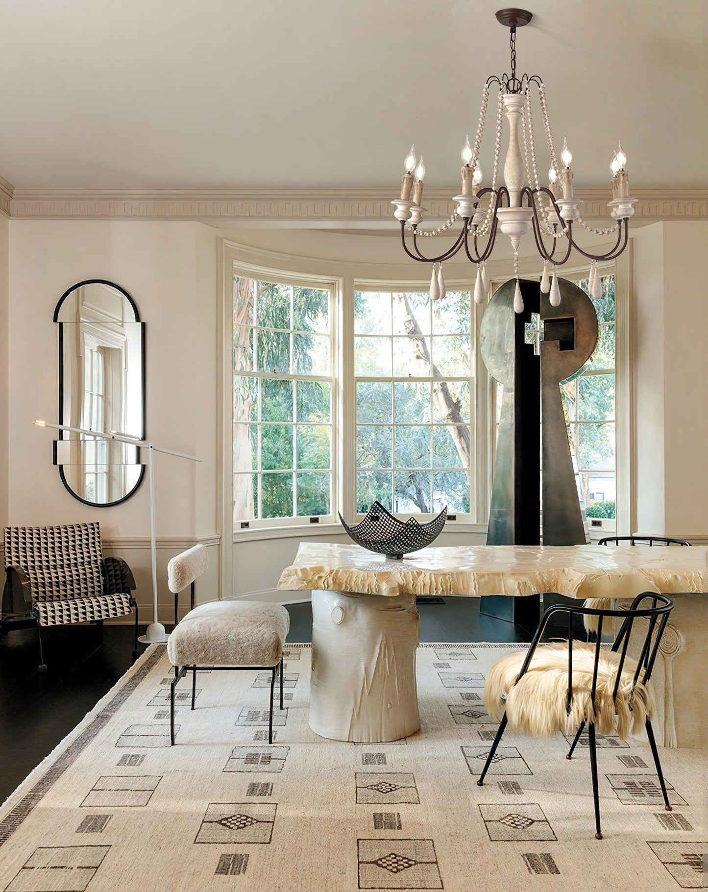 Candle Style Beaded Chandelier - YIOSI