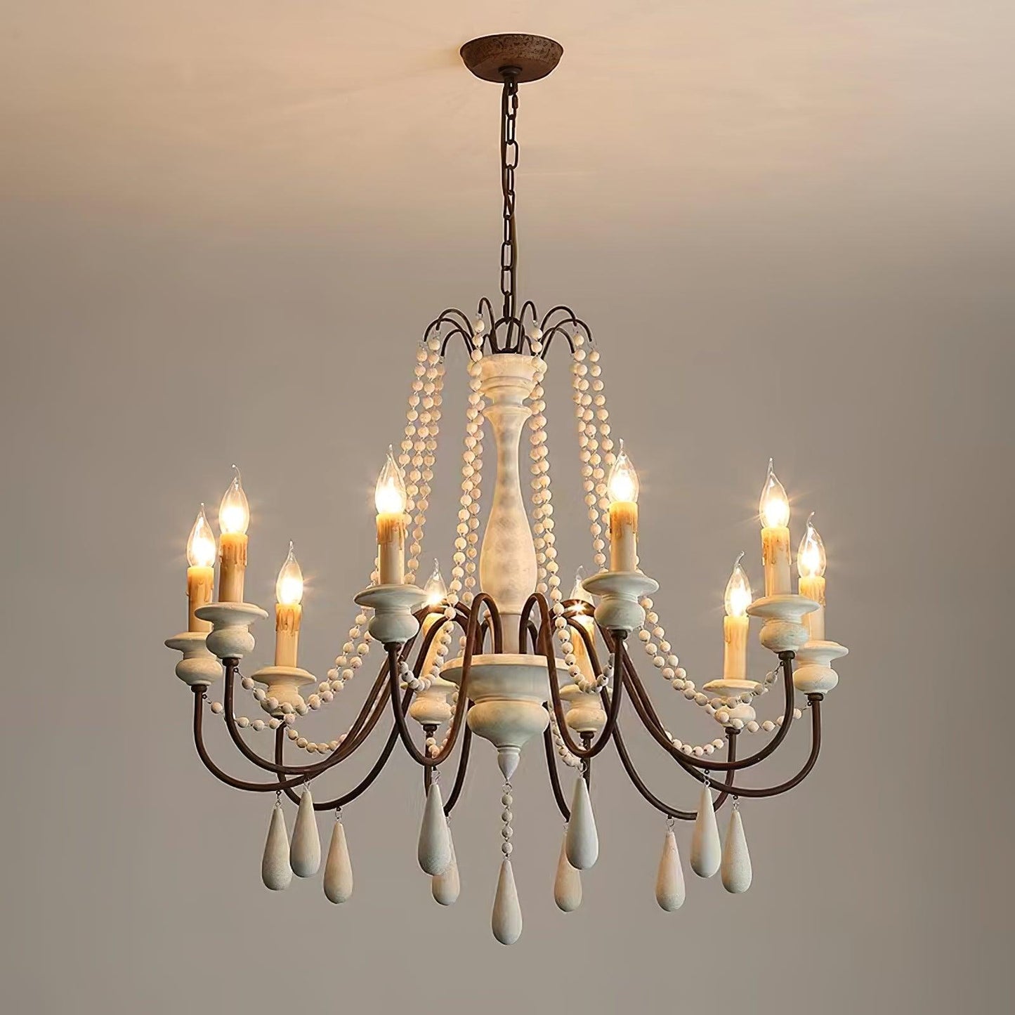 Candle Style Beaded Chandelier - YIOSI