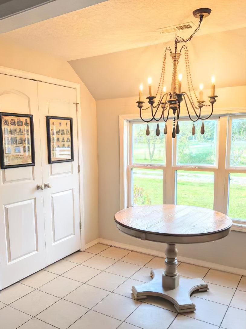 Candle Style Beaded Chandelier - YIOSI