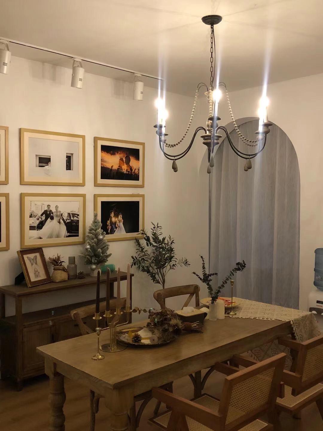 Candle Style Beaded Chandelier - YIOSI