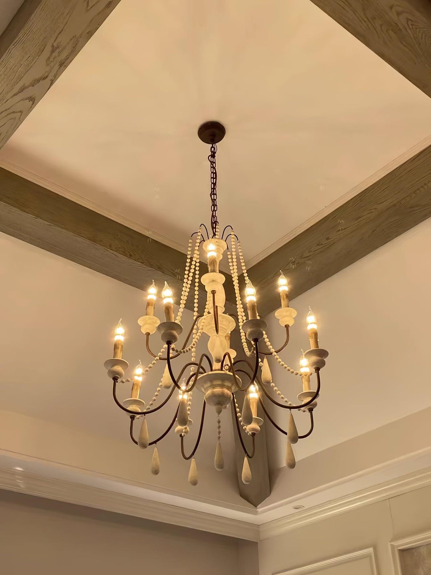 Candle Style Beaded Chandelier - YIOSI