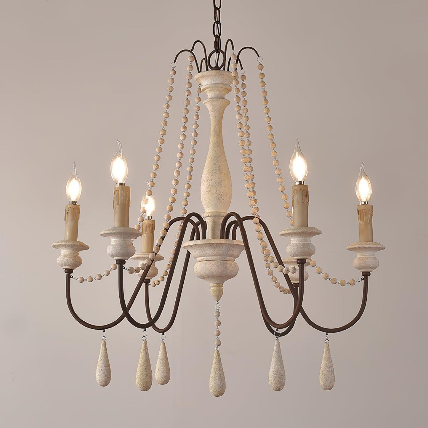 Candle Style Beaded Chandelier - YIOSI