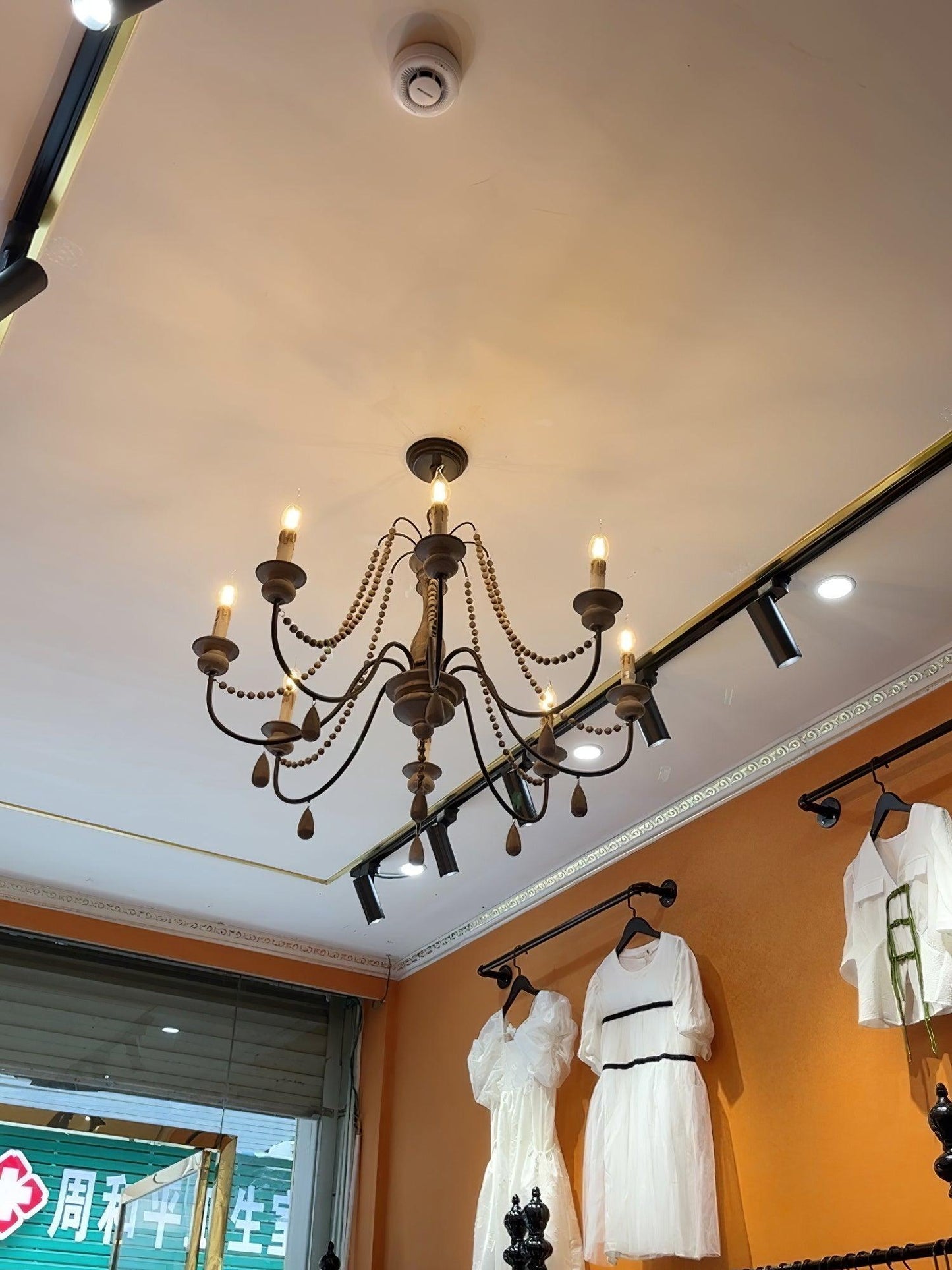 Candle Style Beaded Chandelier - YIOSI