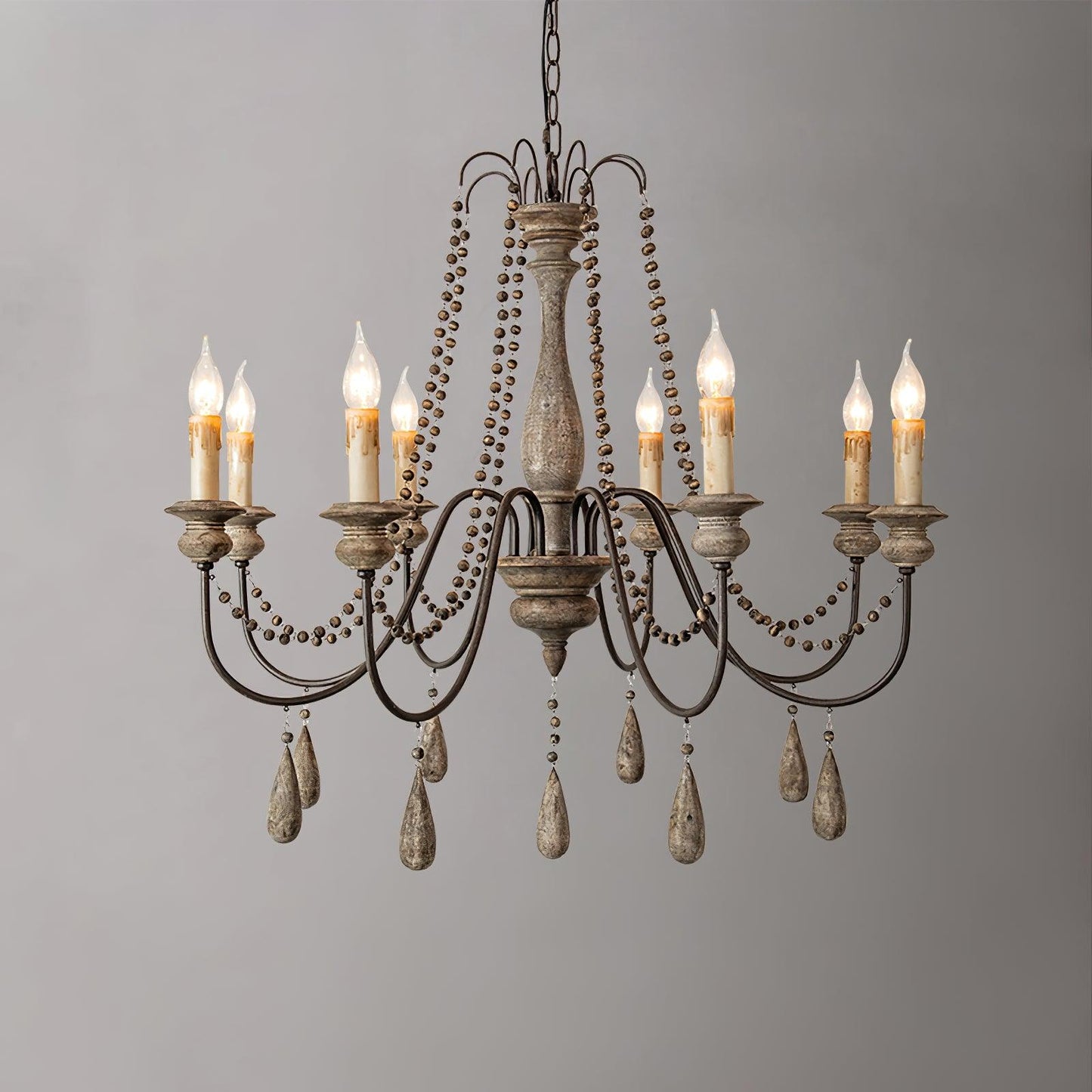 Candle Style Beaded Chandelier - YIOSI