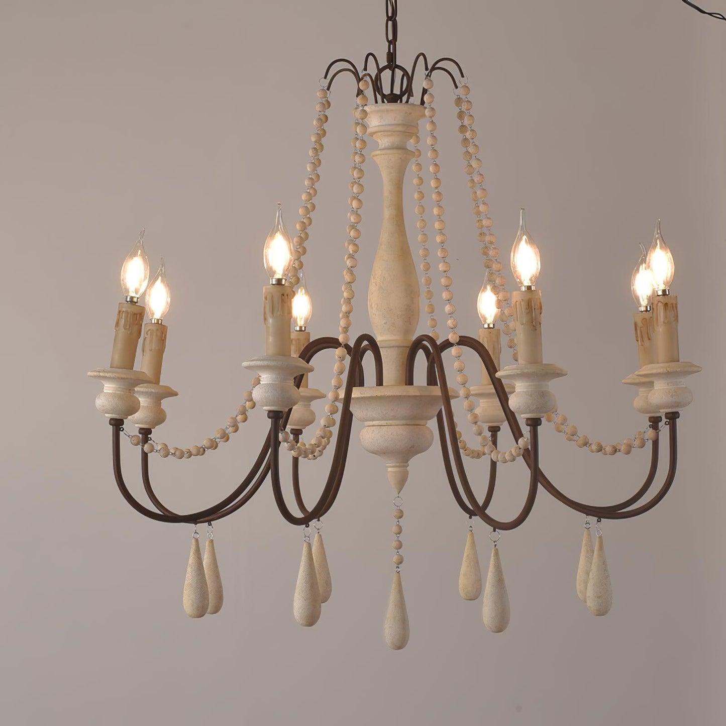 Candle Style Beaded Chandelier - YIOSI