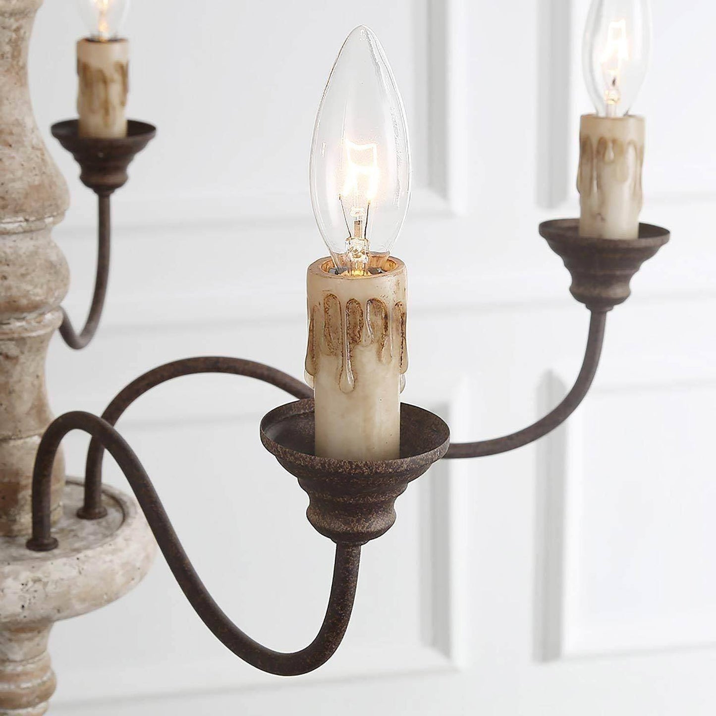 Candlestick Farmhouse chandelier - YIOSI