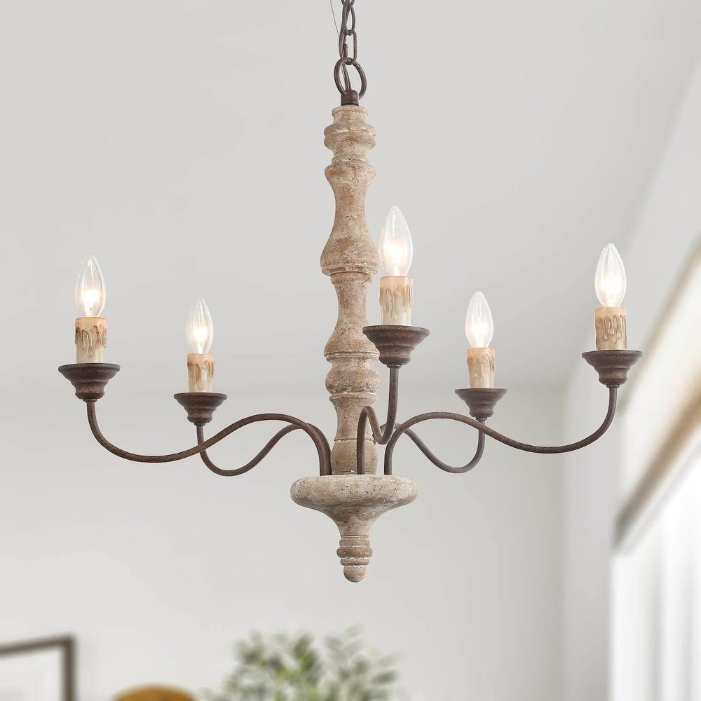 Candlestick Farmhouse chandelier - YIOSI