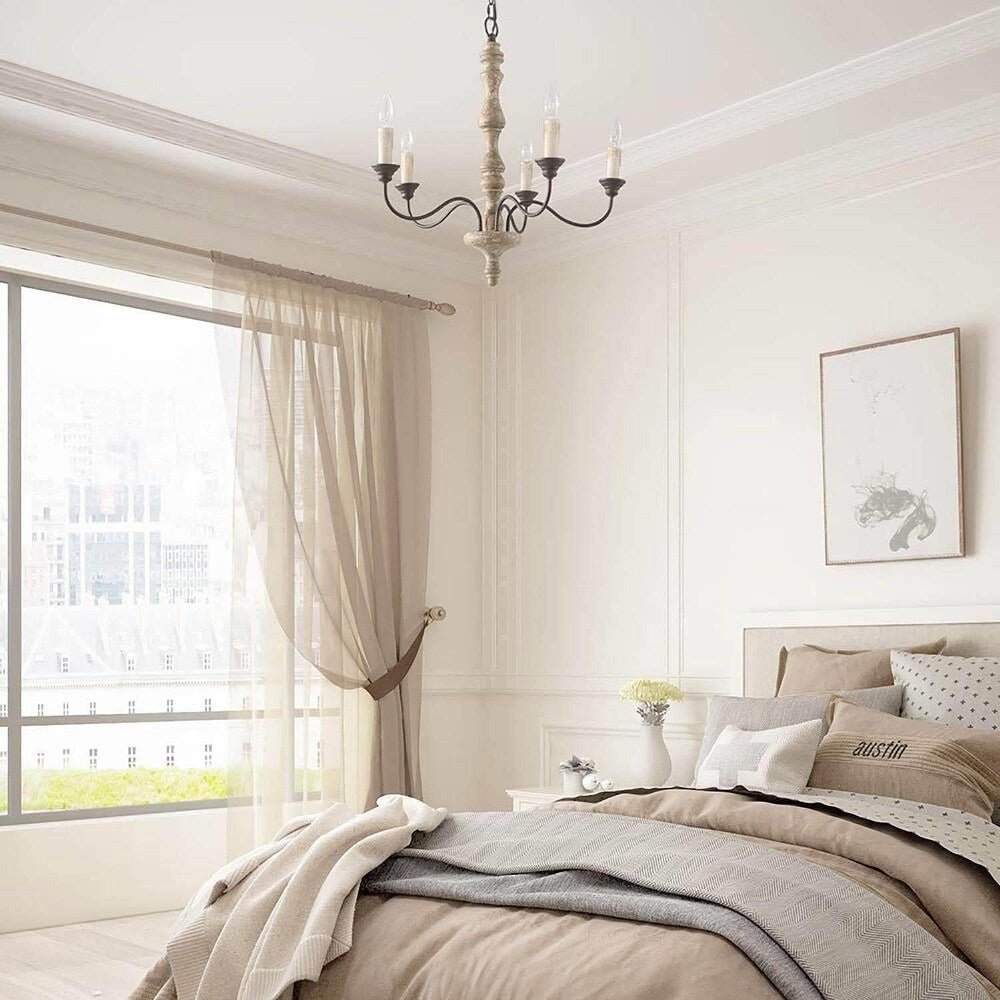 Candlestick Farmhouse chandelier - YIOSI
