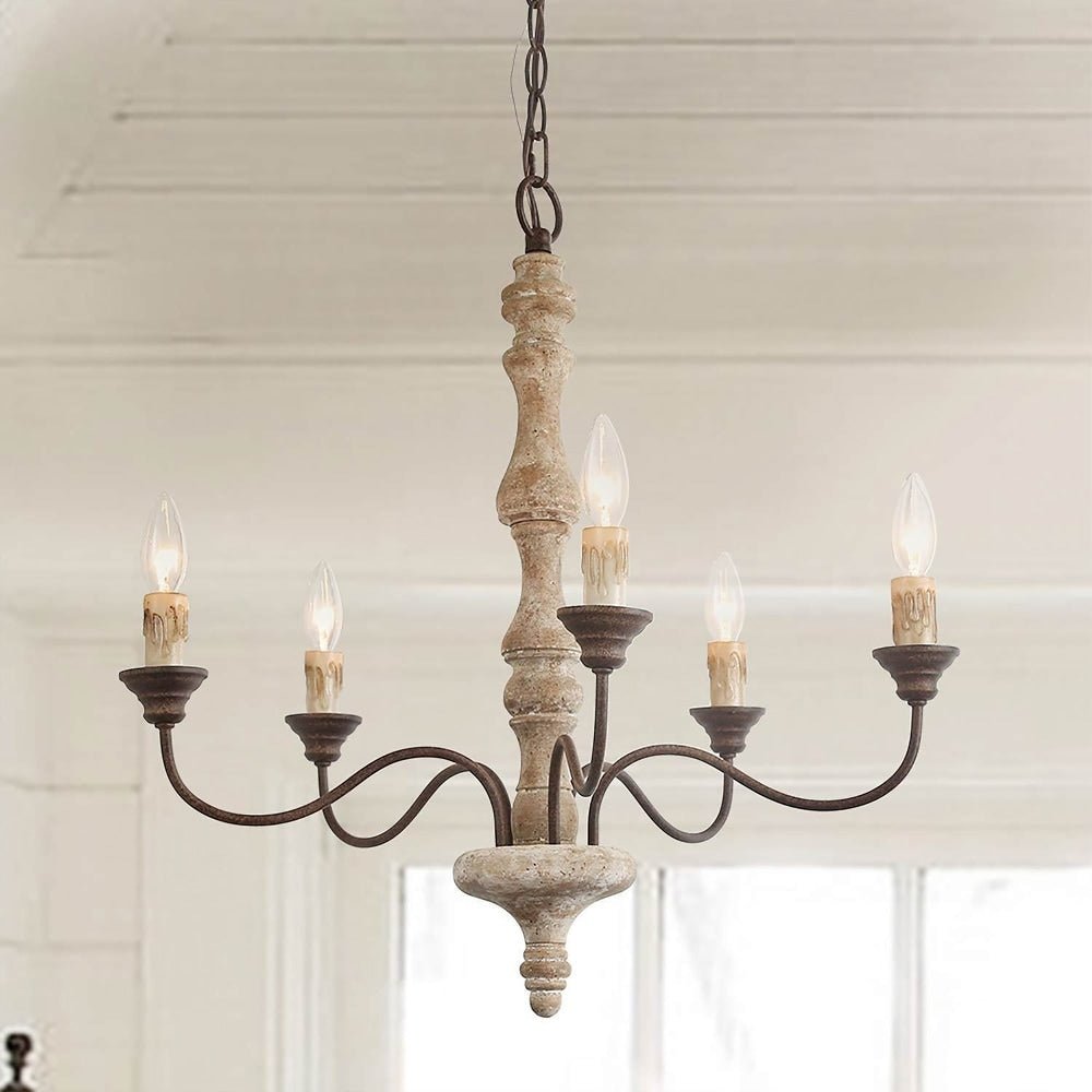 Candlestick Farmhouse chandelier - YIOSI