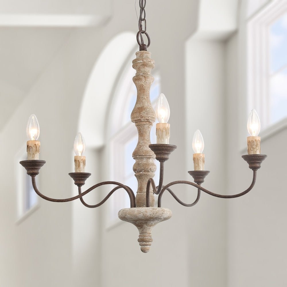 Candlestick Farmhouse chandelier - YIOSI