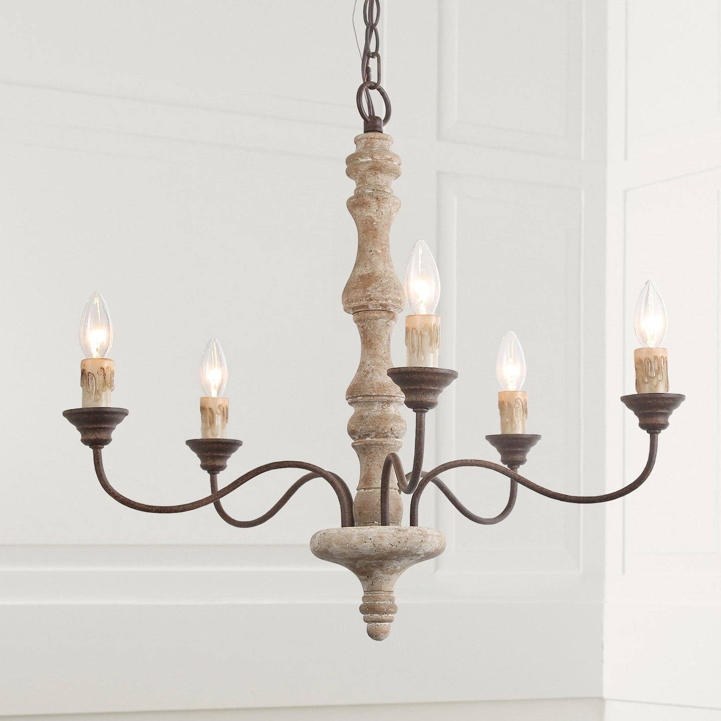 Candlestick Farmhouse chandelier - YIOSI