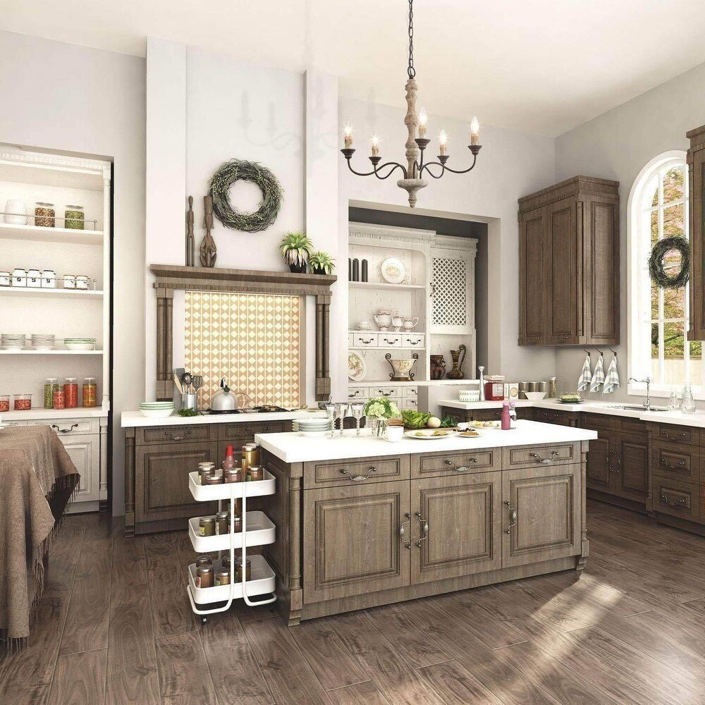 Candlestick Farmhouse chandelier - YIOSI