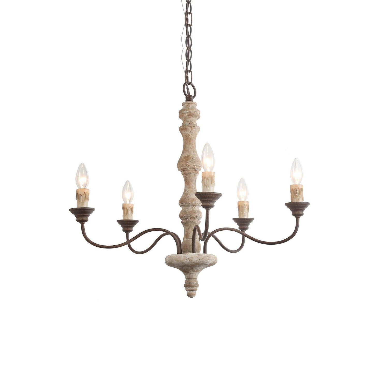 Candlestick Farmhouse chandelier - YIOSI