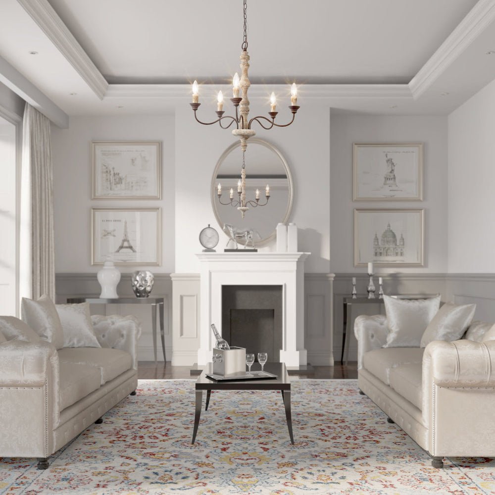 Candlestick Farmhouse chandelier - YIOSI
