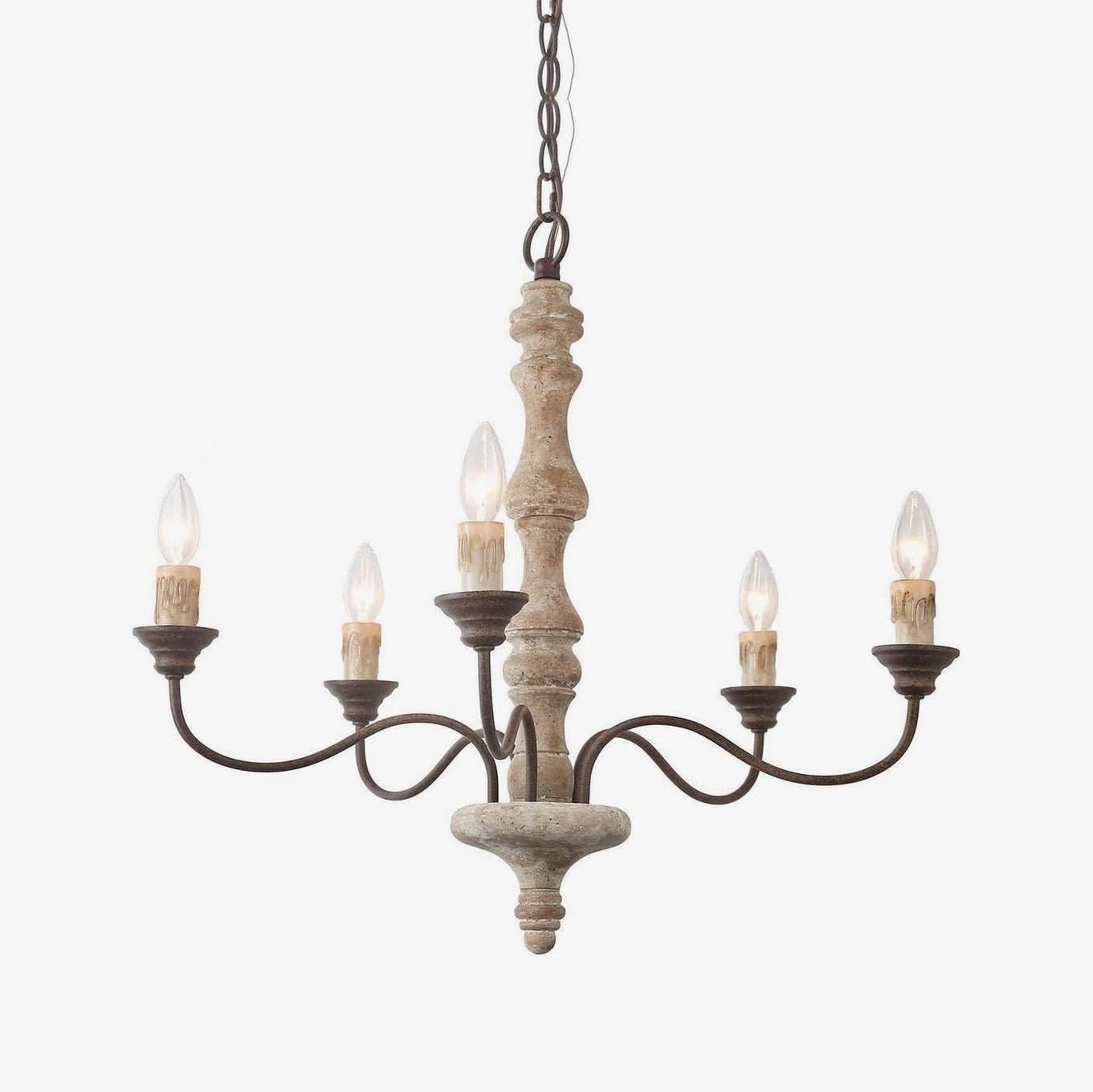 Candlestick Farmhouse chandelier - YIOSI
