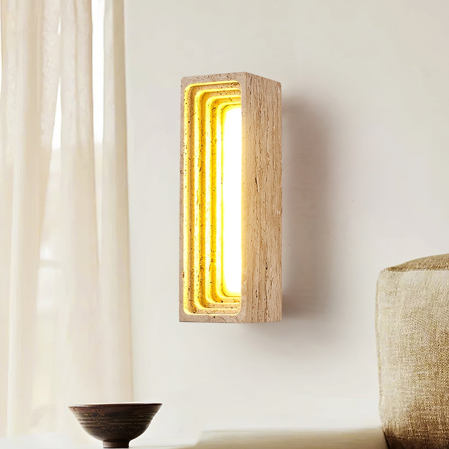 Canyon Travertine Wall Sconce - YIOSI