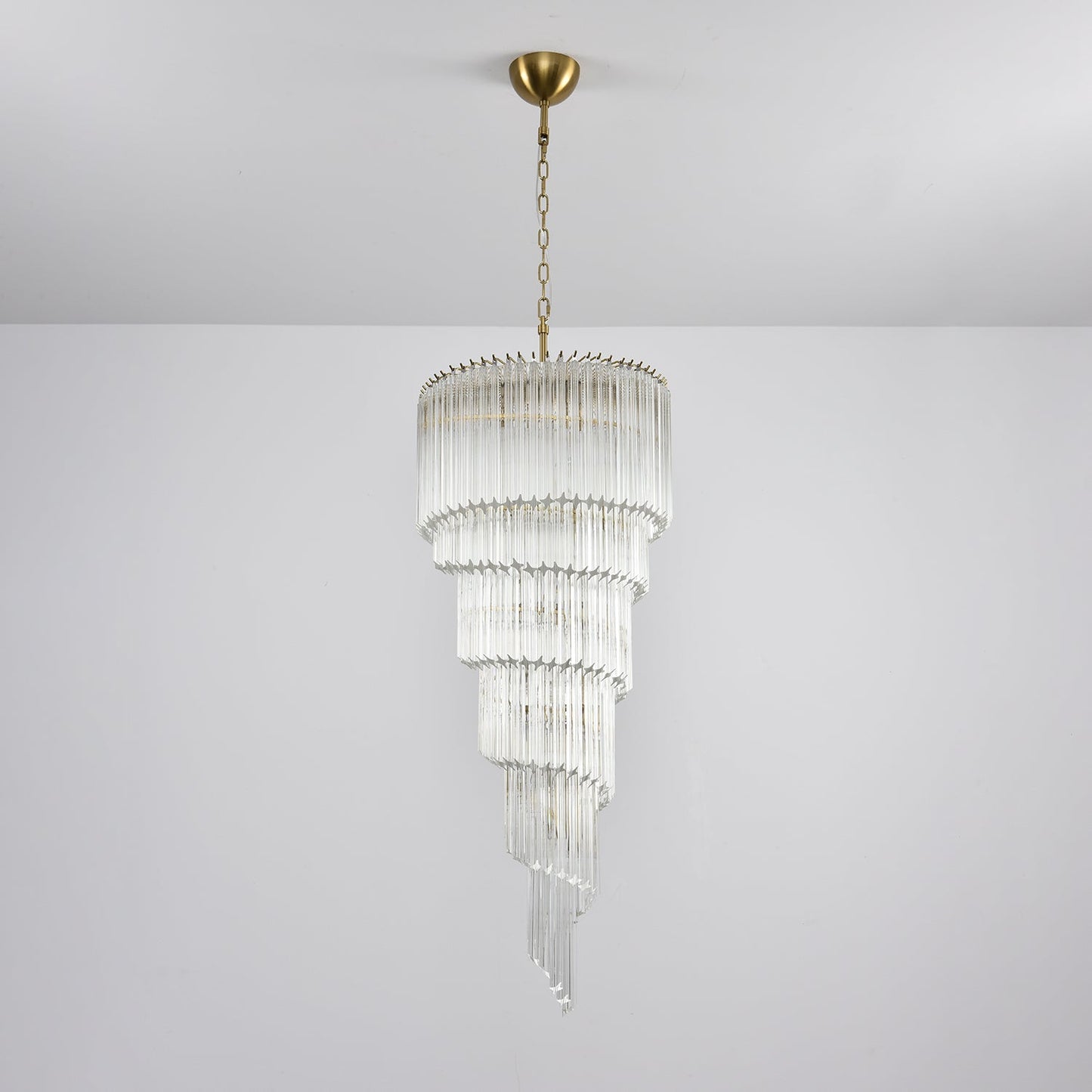 Cascada Spiral Clear Chandelier - YIOSI