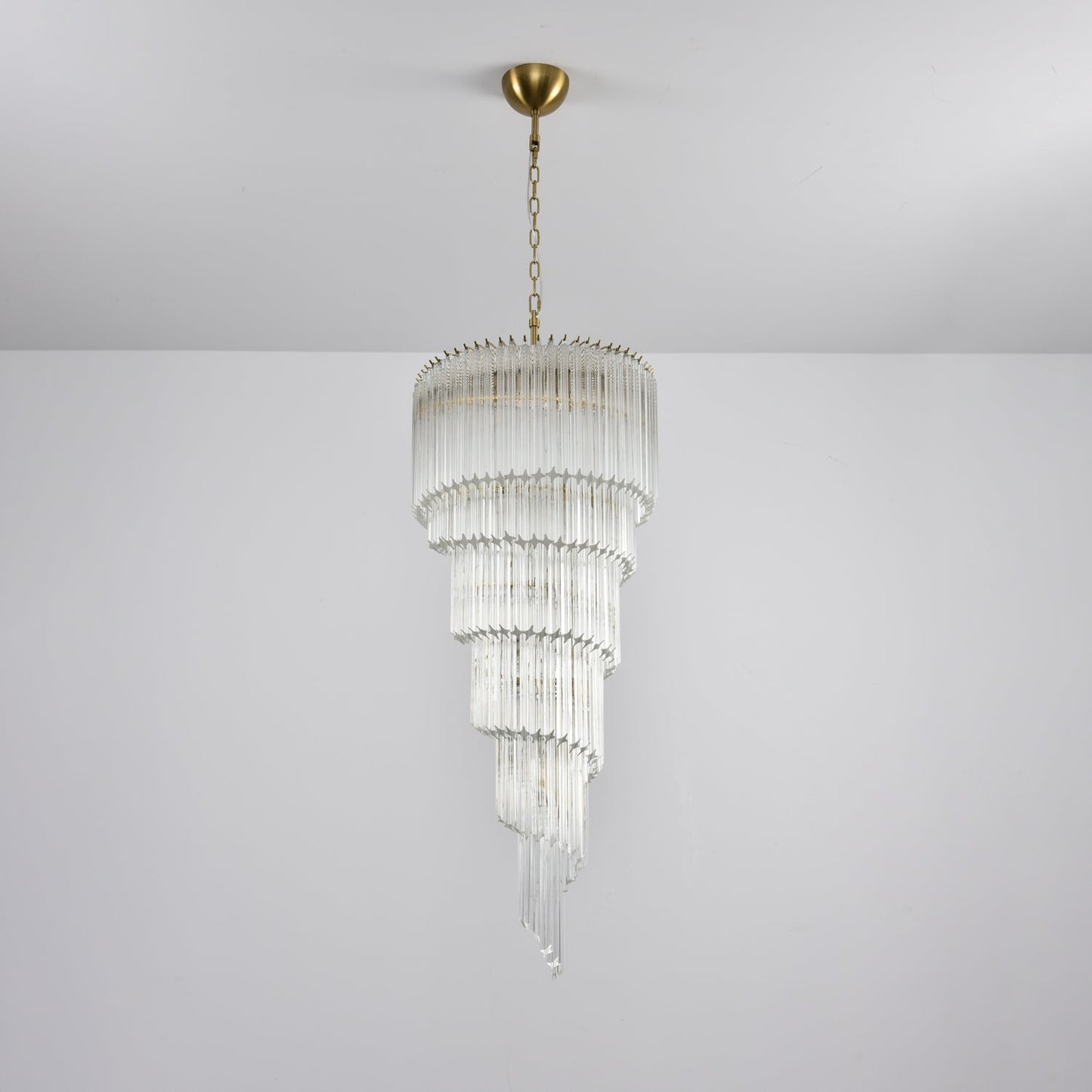Cascada Spiral Clear Chandelier - YIOSI