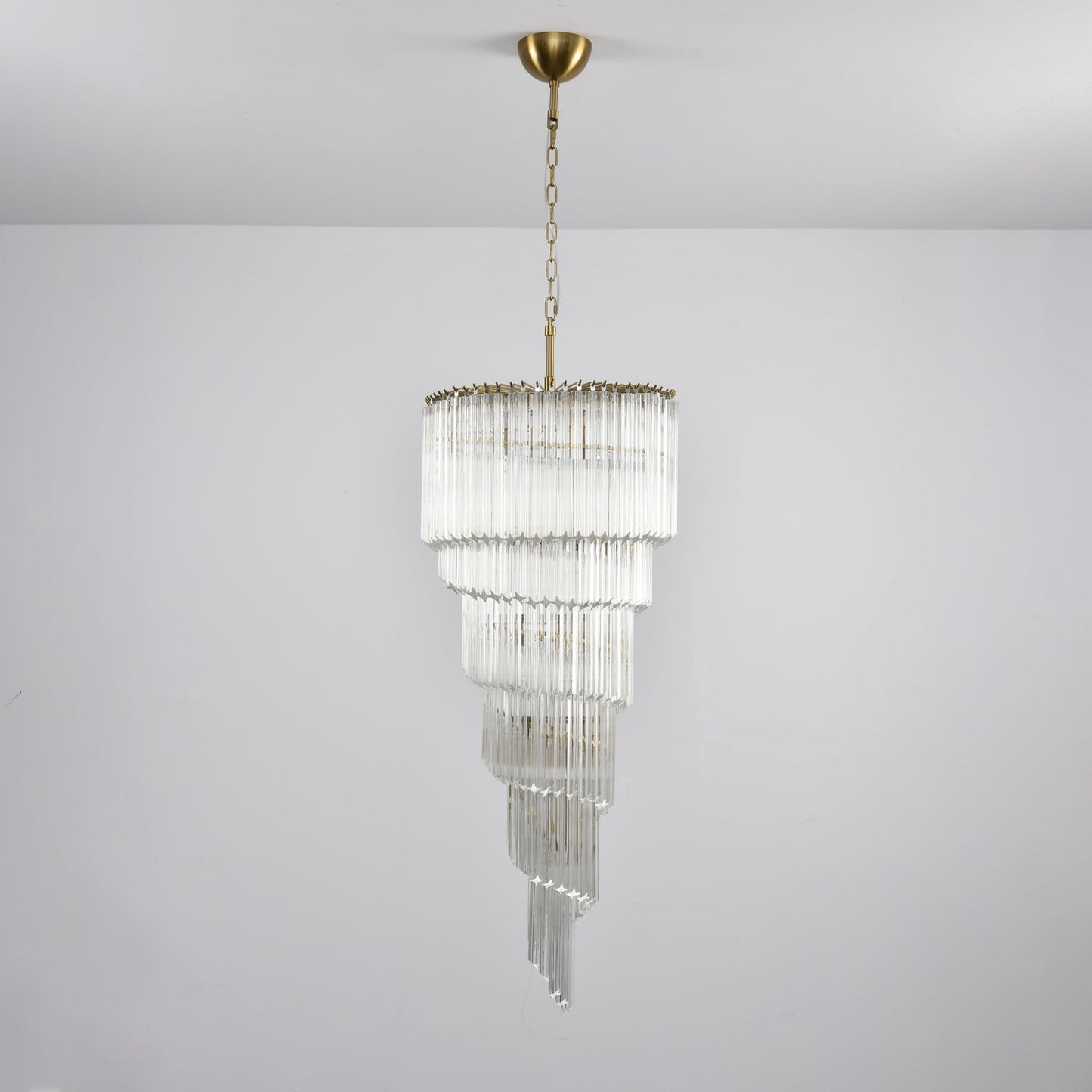 Cascada Spiral Clear Chandelier - YIOSI