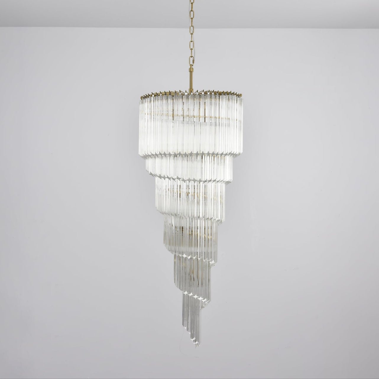 Cascada Spiral Clear Chandelier - YIOSI