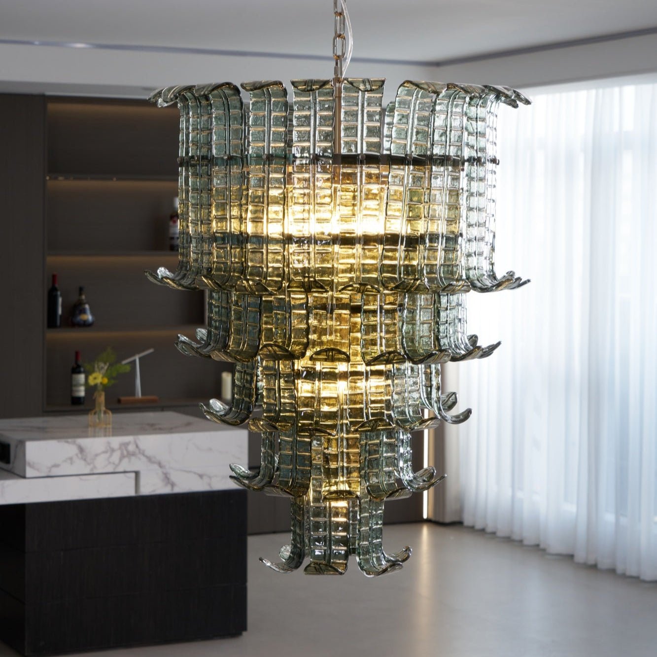 Cascade Murano Chandelier - YIOSI