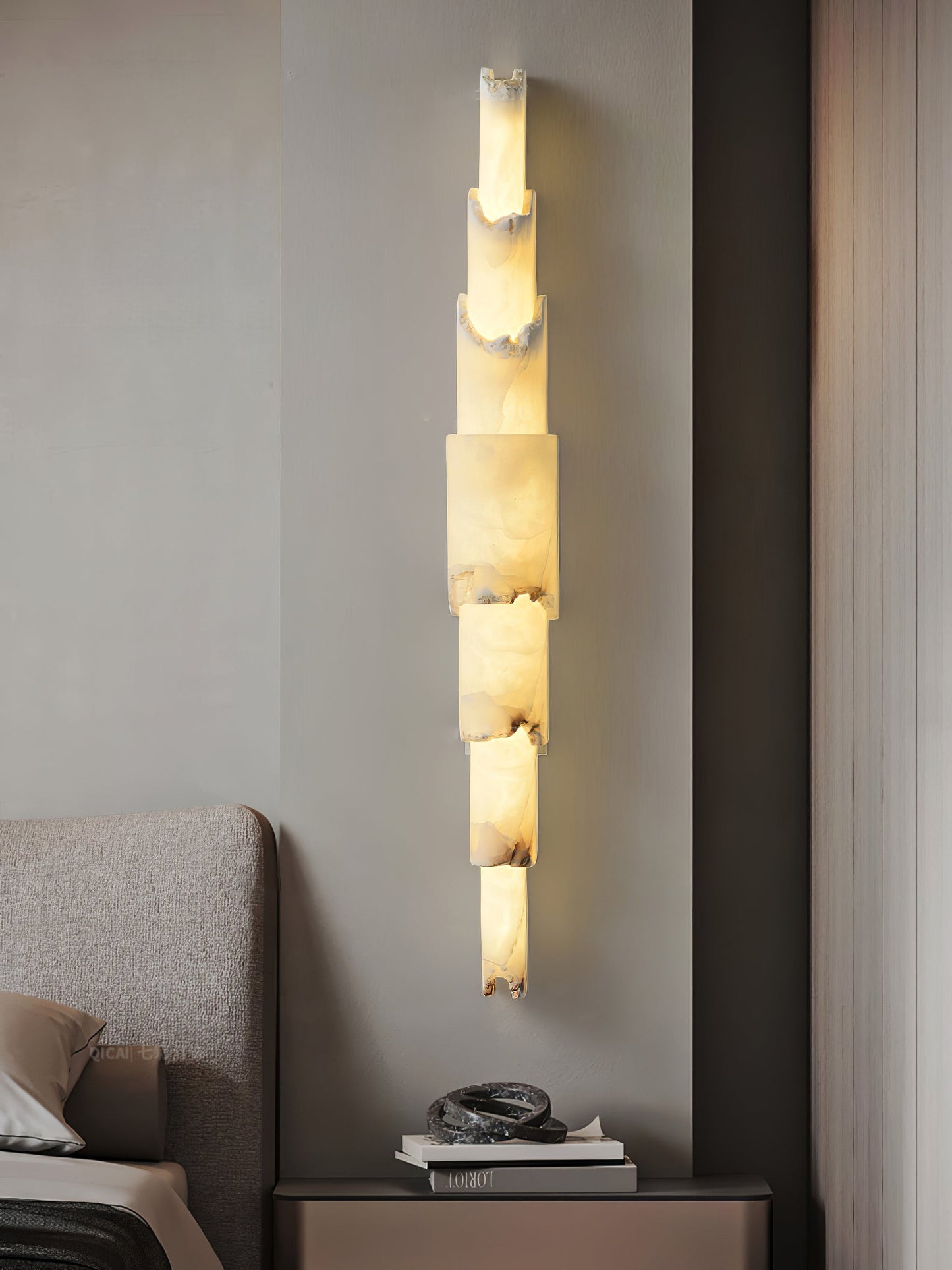 Cascading Alabaster Wall Sconce - YIOSI