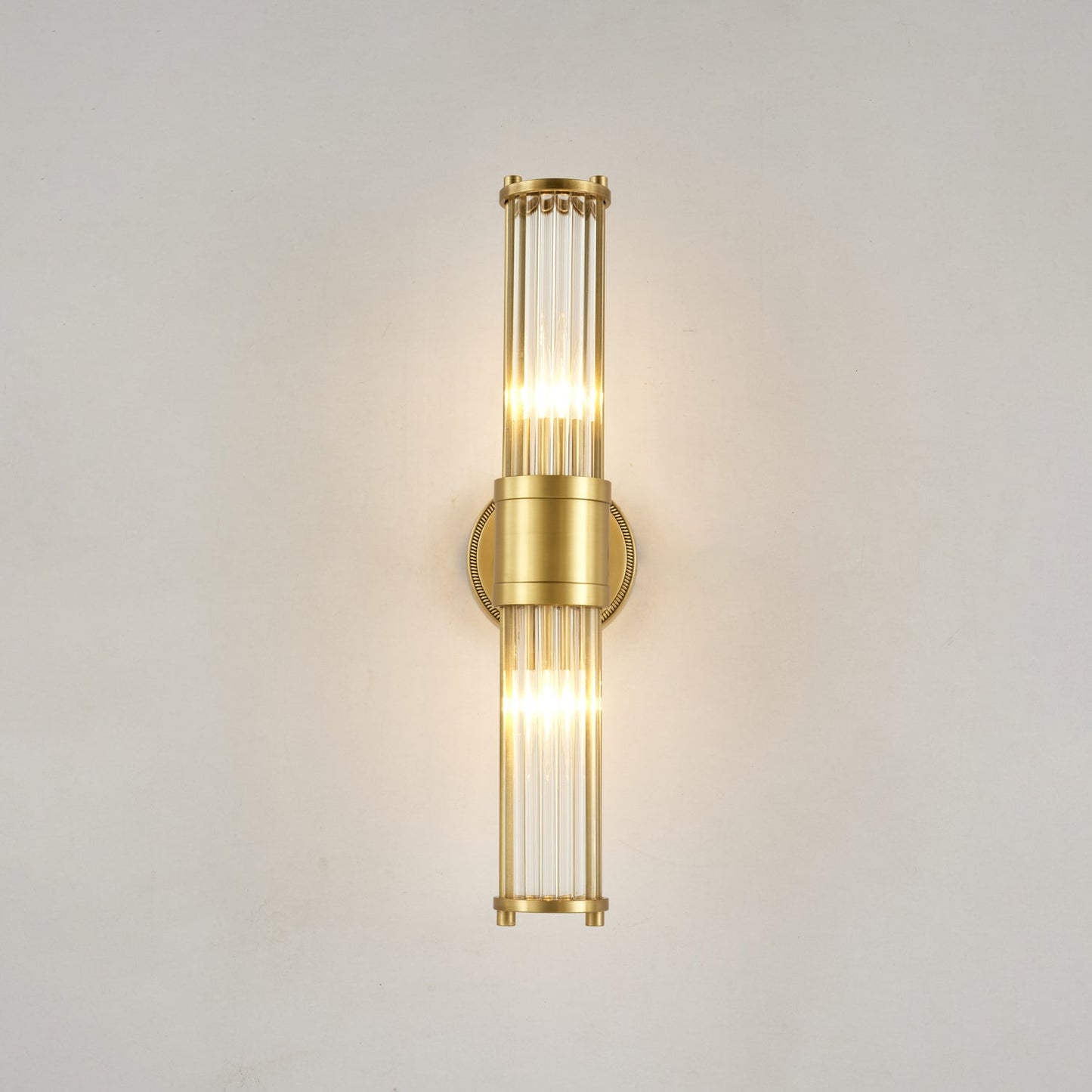 Celeste Brass Cylinder Wall Light – Mid Century Modern Sconce