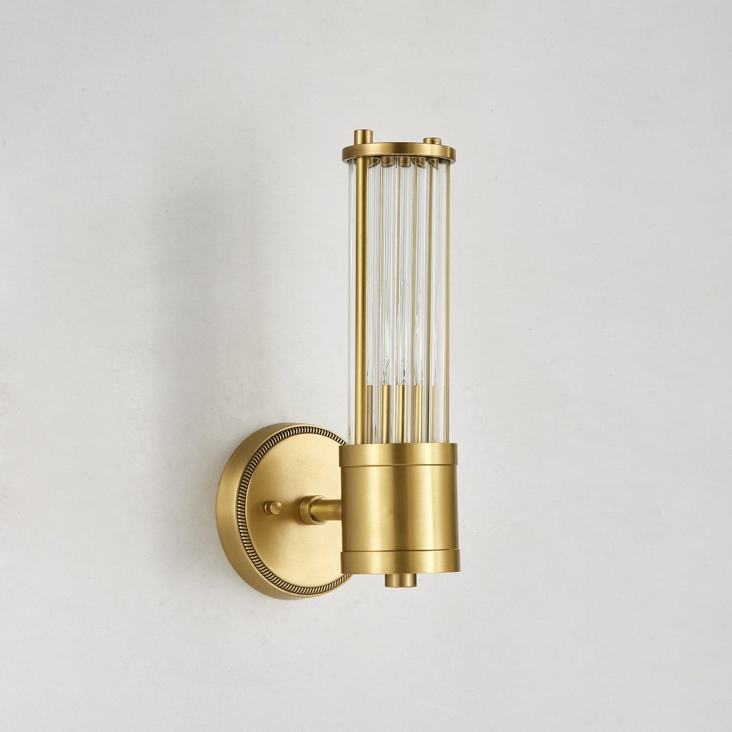 Celeste Brass Cylinder Wall Light – Mid Century Modern Sconce