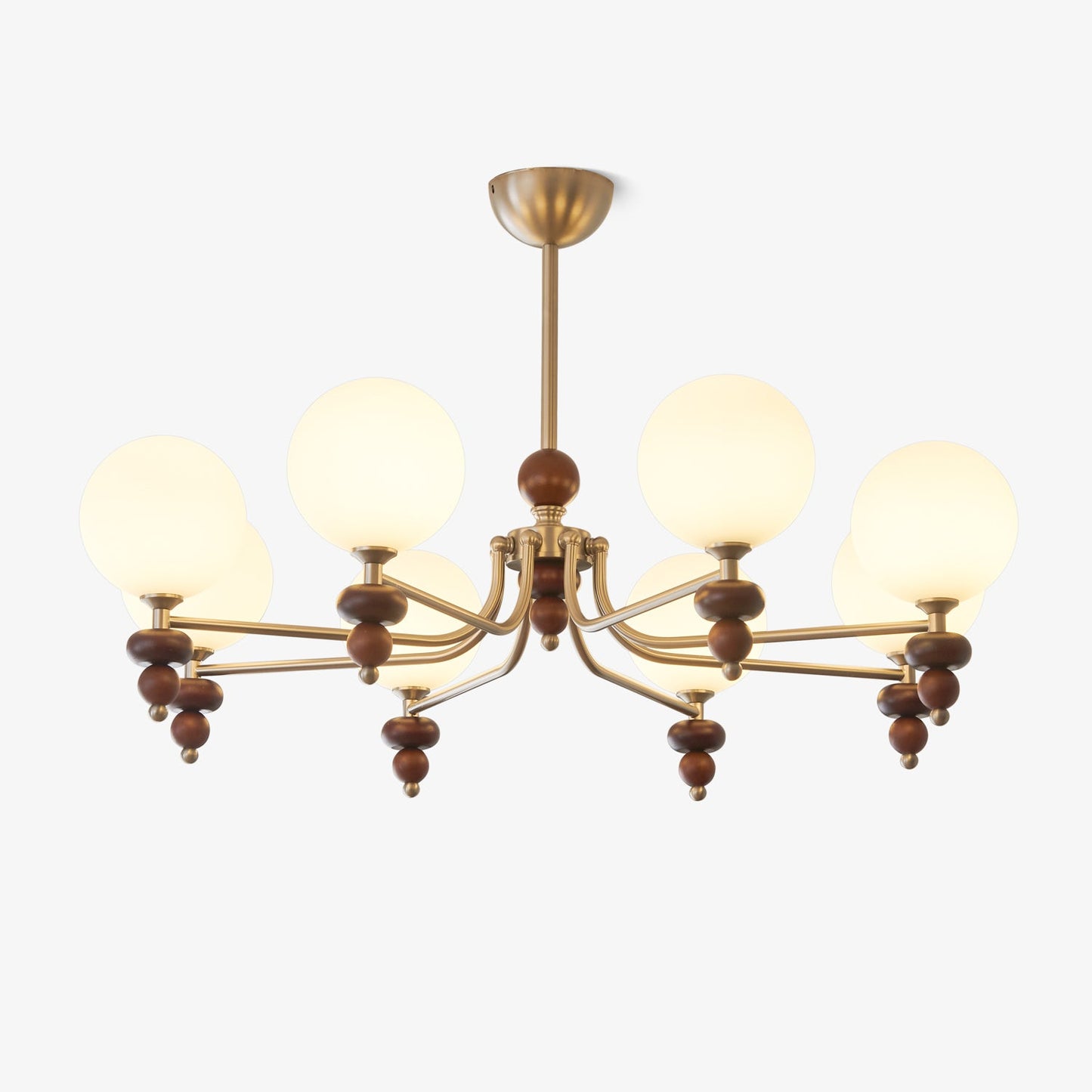 Celestial Sphere Walnut Chandelier - YIOSI