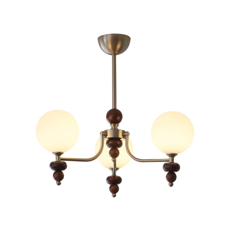 Celestial Sphere Walnut Chandelier - YIOSI