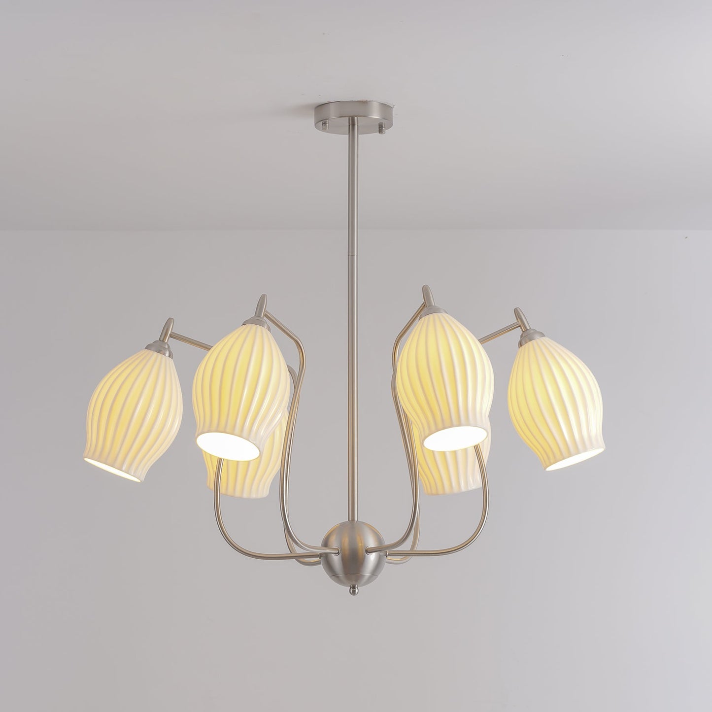 Ceramic Ribbed Chandelier - YIOSI