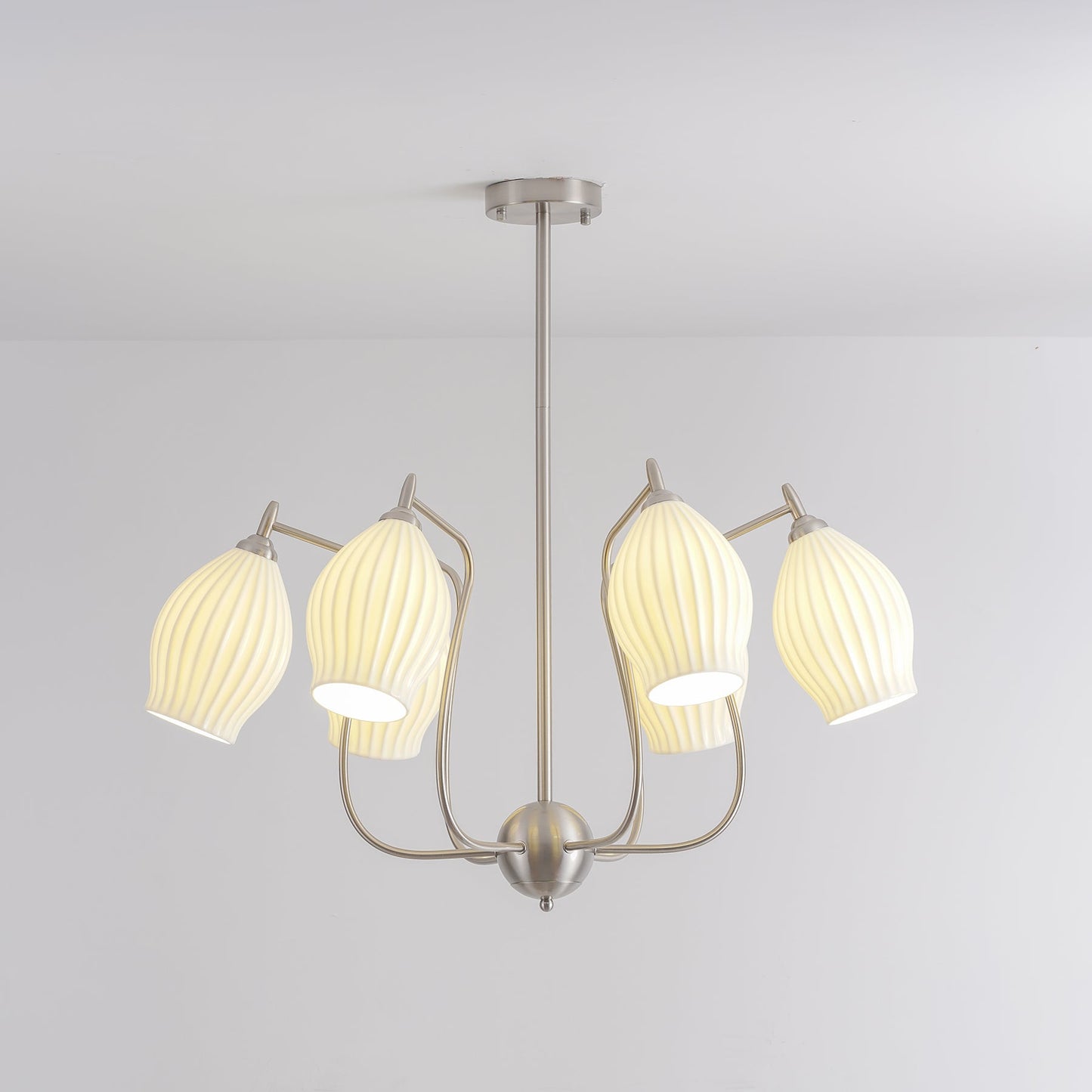 Ceramic Ribbed Chandelier - YIOSI