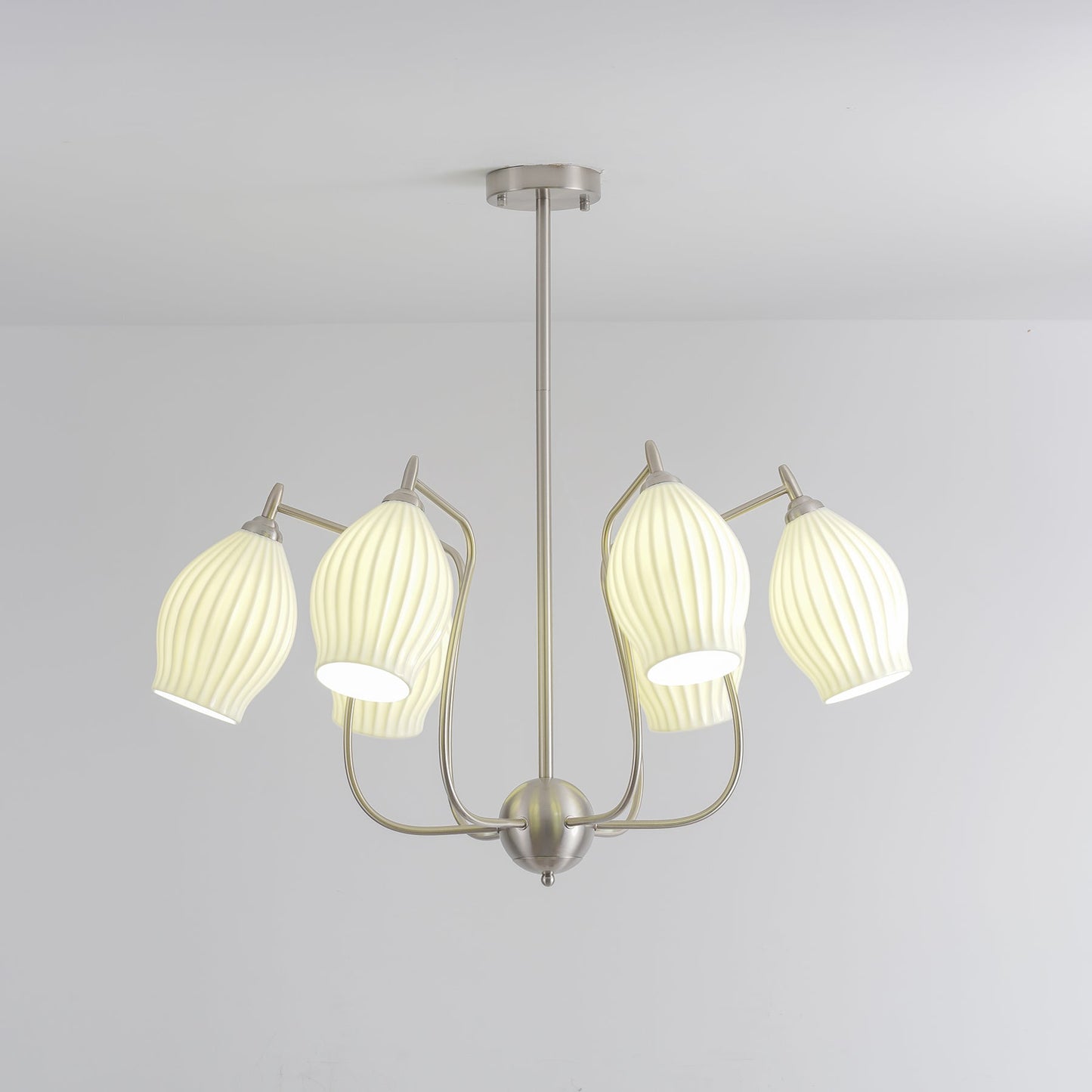 Ceramic Ribbed Chandelier - YIOSI