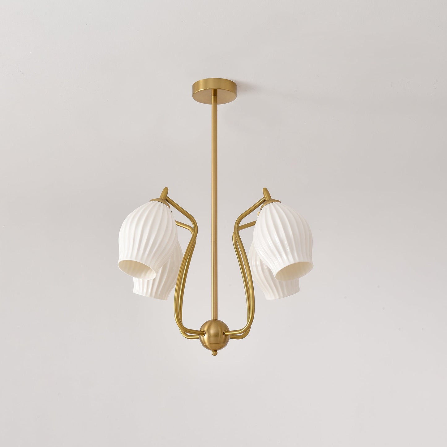 Ceramic Ribbed Chandelier - YIOSI