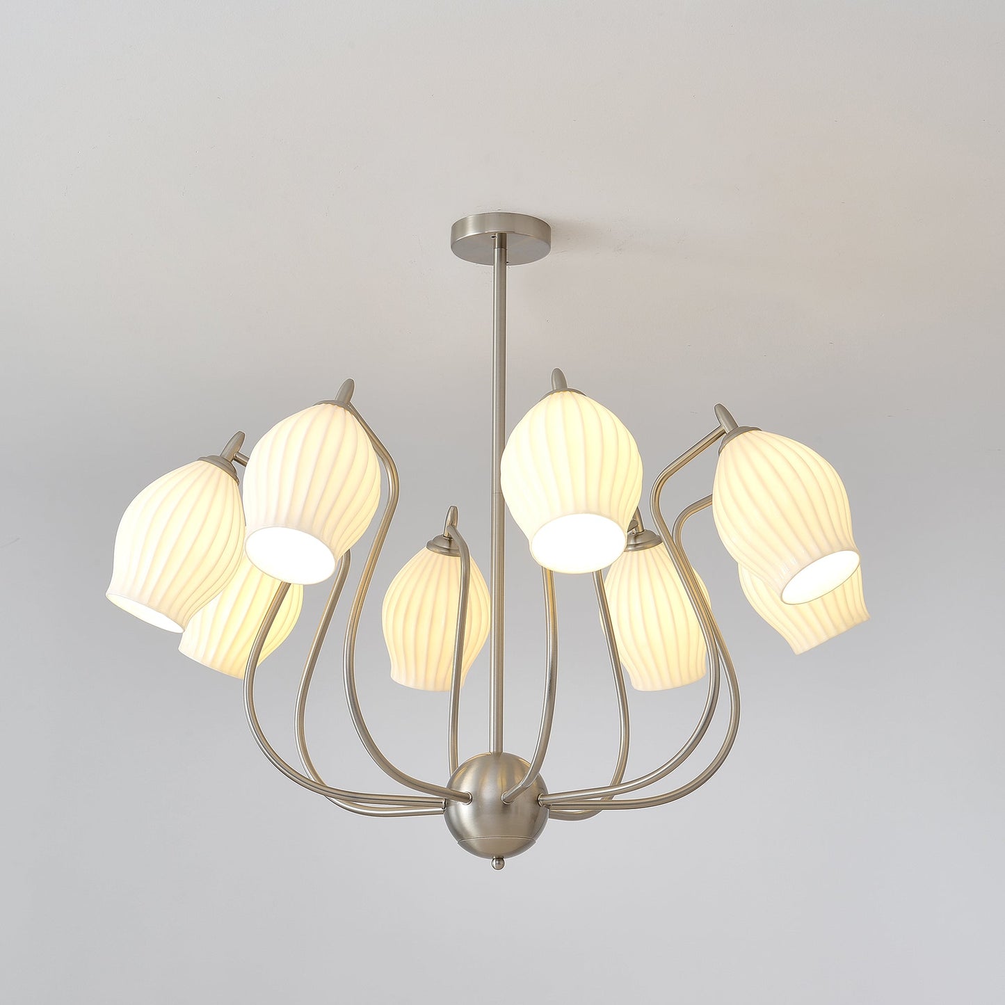 Ceramic Ribbed Chandelier - YIOSI