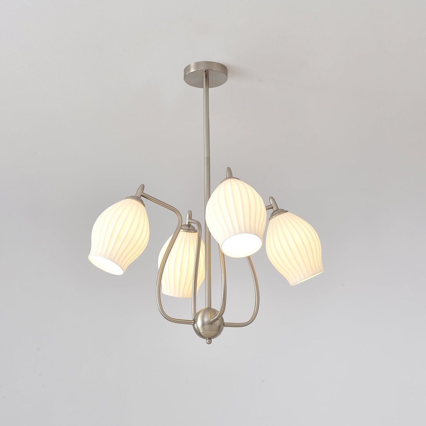Ceramic Ribbed Chandelier - YIOSI