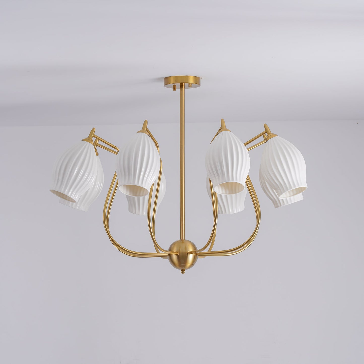 Ceramic Ribbed Chandelier - YIOSI