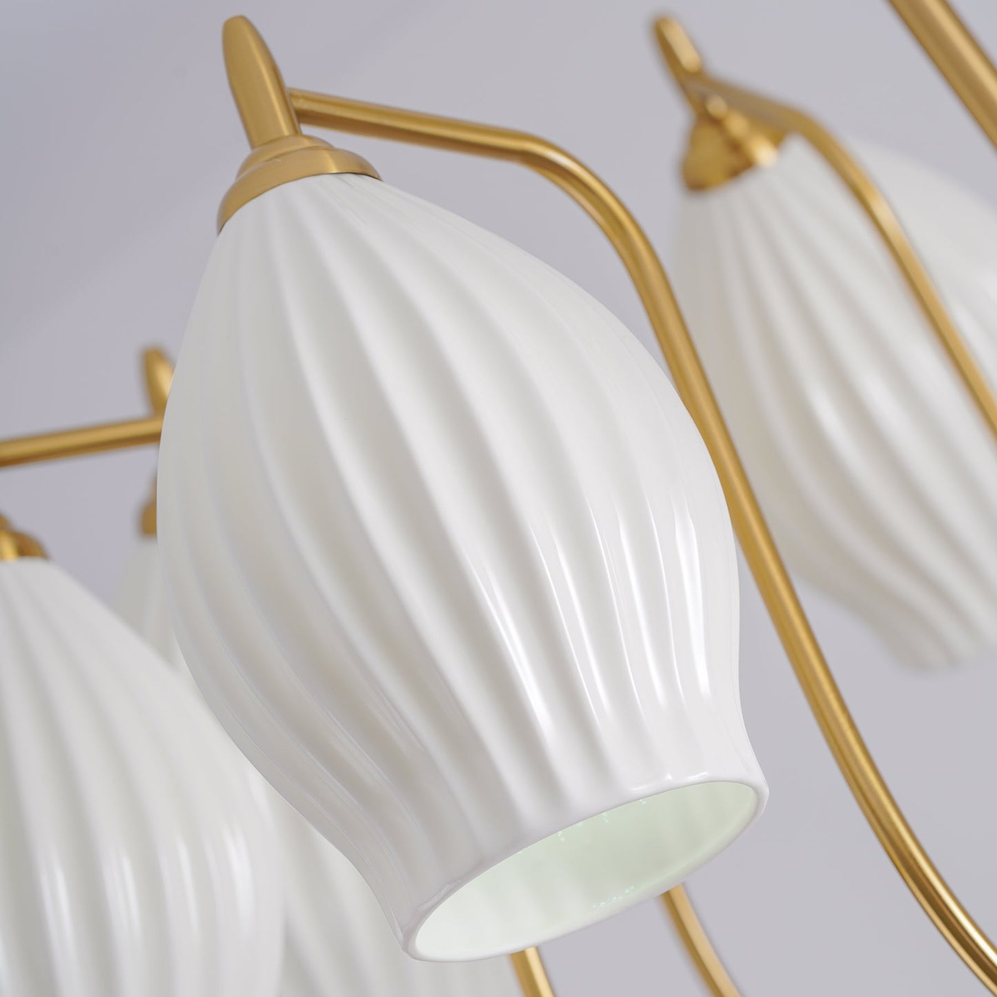Ceramic Ribbed Chandelier - YIOSI