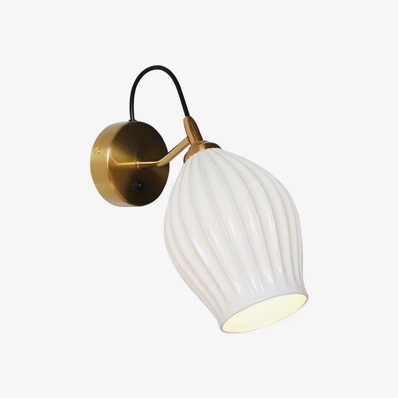 Ceramic Ribbed Wall light - YIOSI