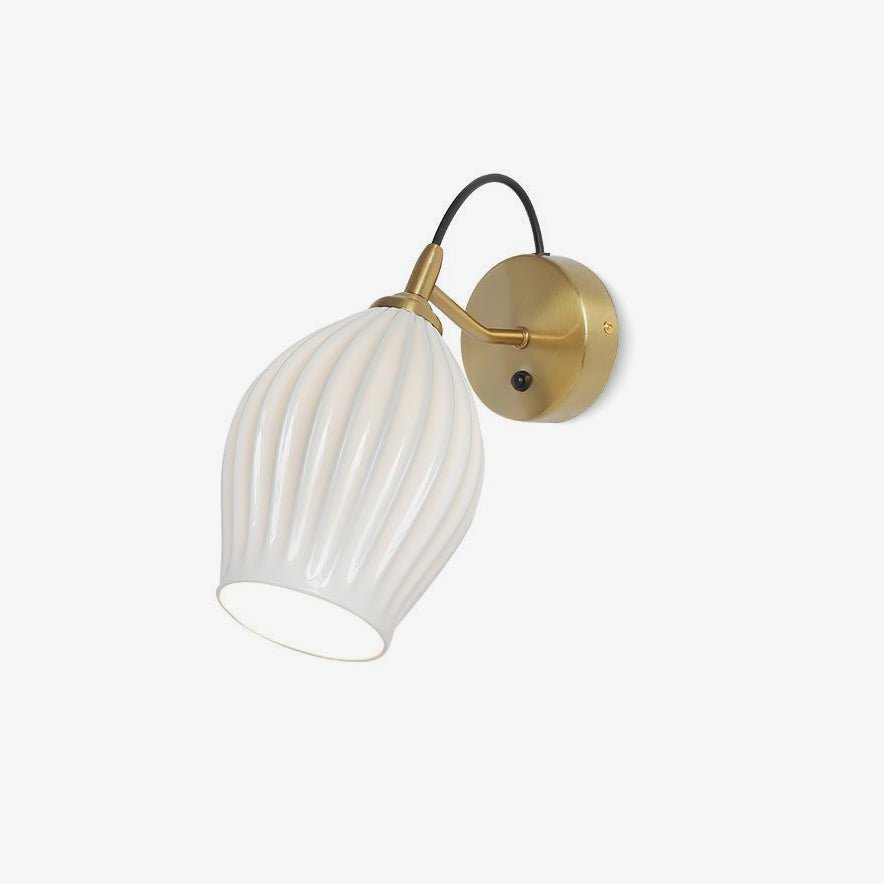 Ceramic Ribbed Wall light - YIOSI