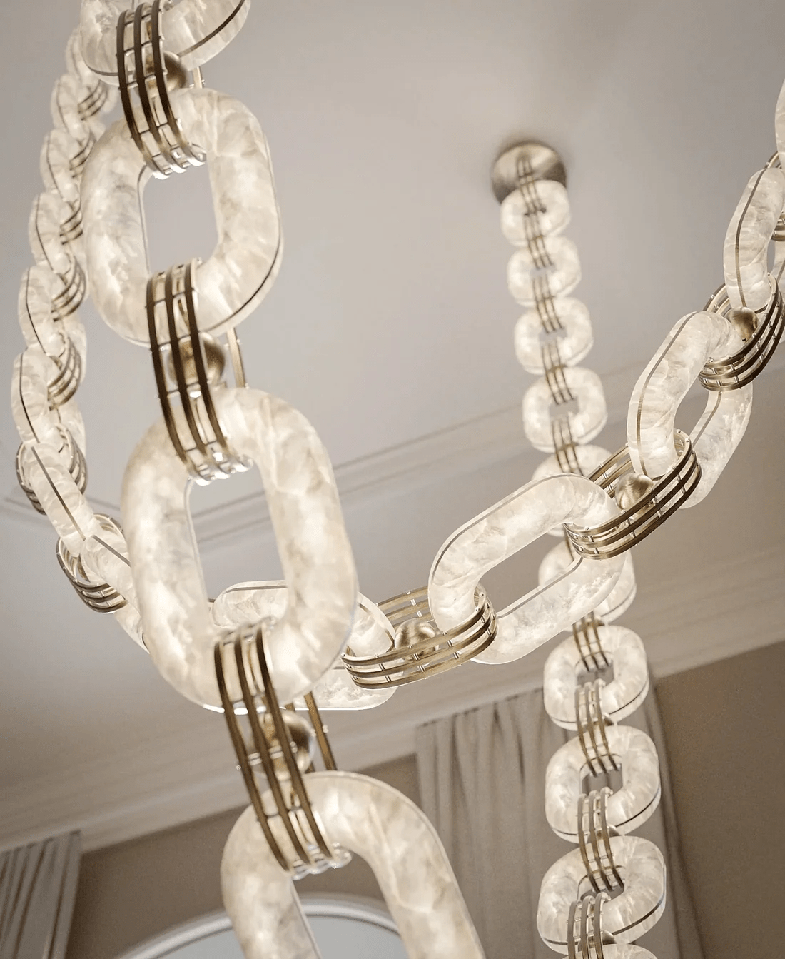 Chain Link Chandelier - YIOSI