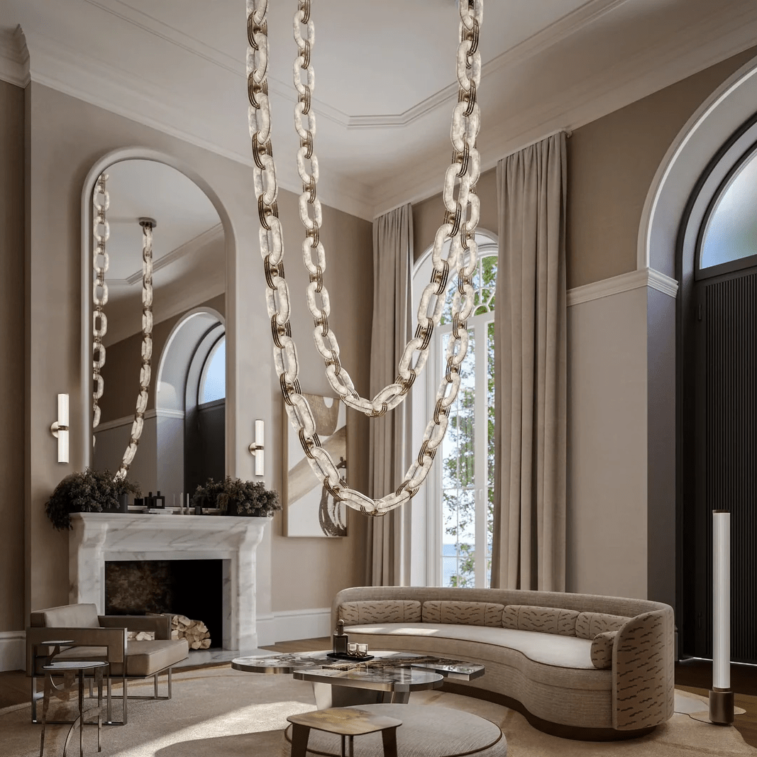 Chain Link Chandelier - YIOSI