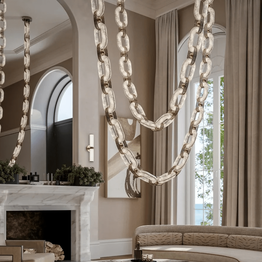 Chain Link Chandelier - YIOSI