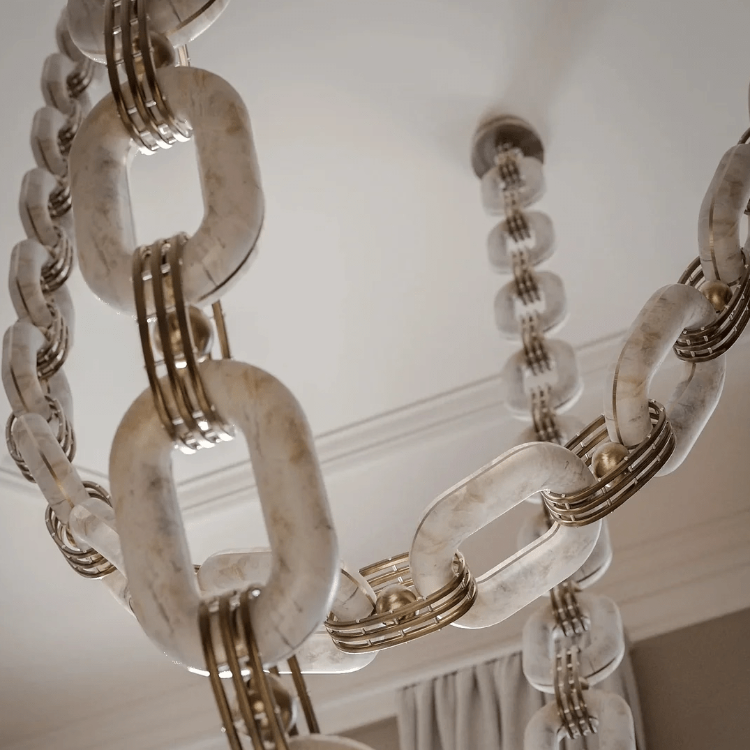 Chain Link Chandelier - YIOSI