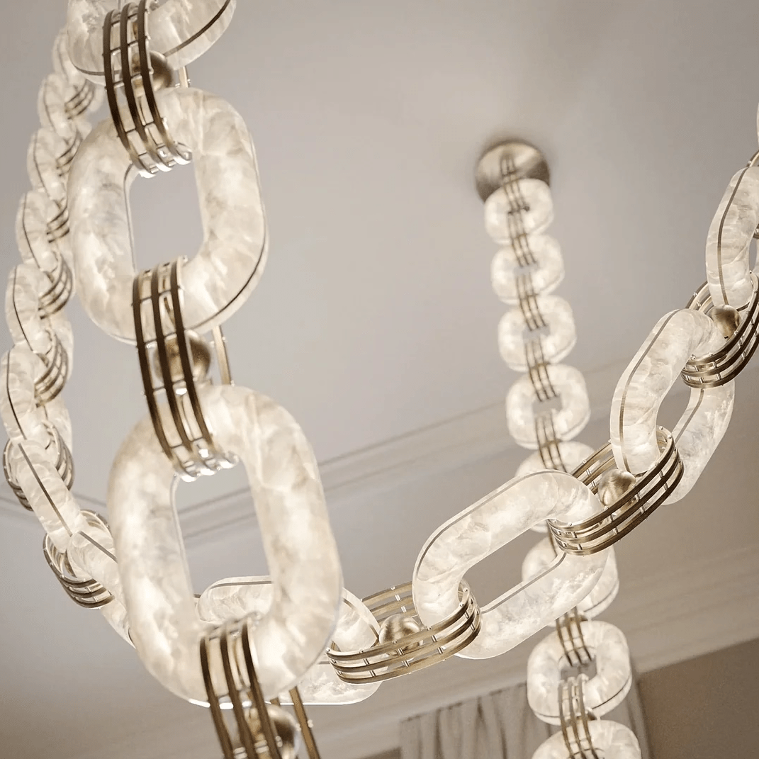 Chain Link Chandelier - YIOSI