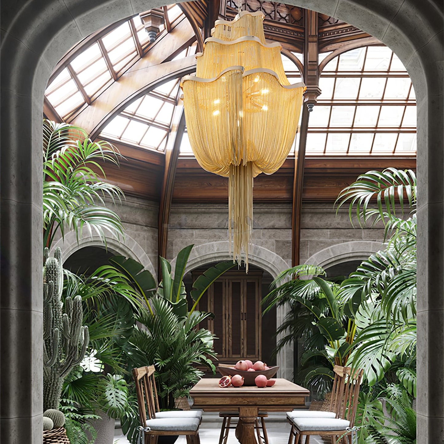 Chains Shimmering Chandelier - YIOSI